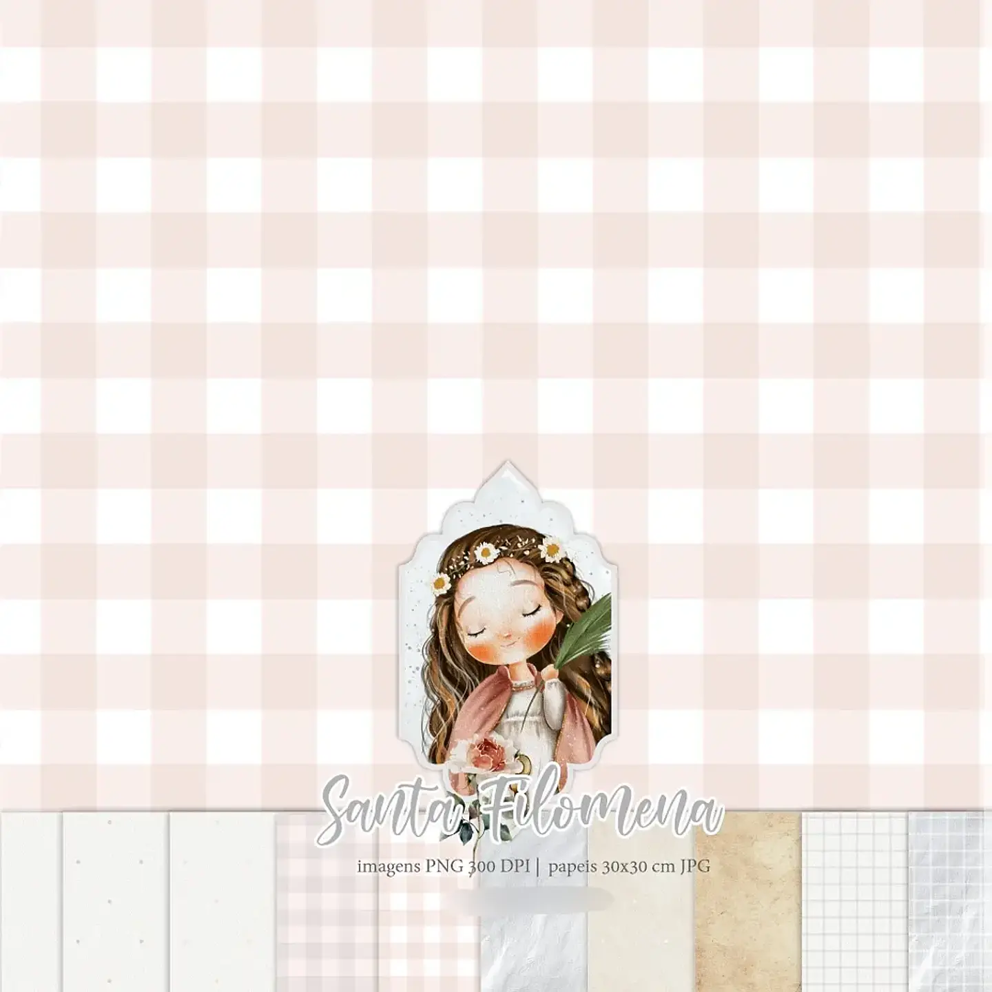 Kit Digital Santa Filomena - Carinas Paper 2