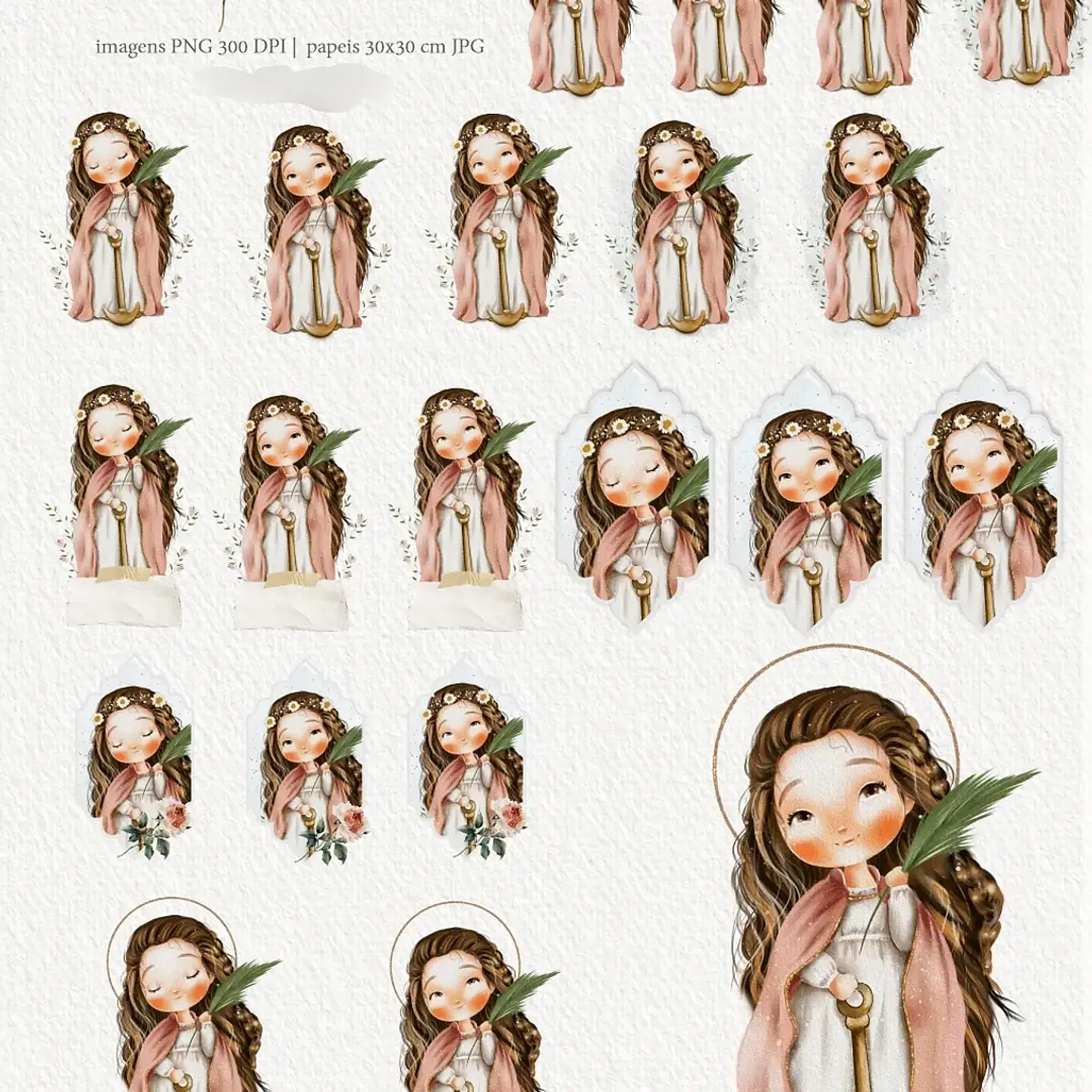 Kit Digital Santa Filomena - Carinas Paper 3