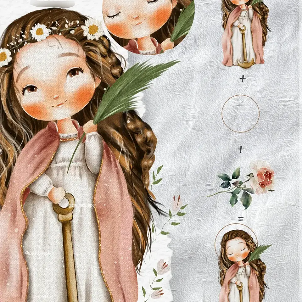 Kit Digital Santa Filomena - Carinas Paper 5