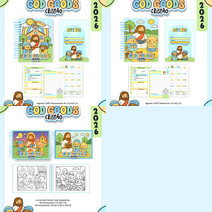 Arquivo Combo Escolar Bobbie God Cristão Menino - PAMELLA