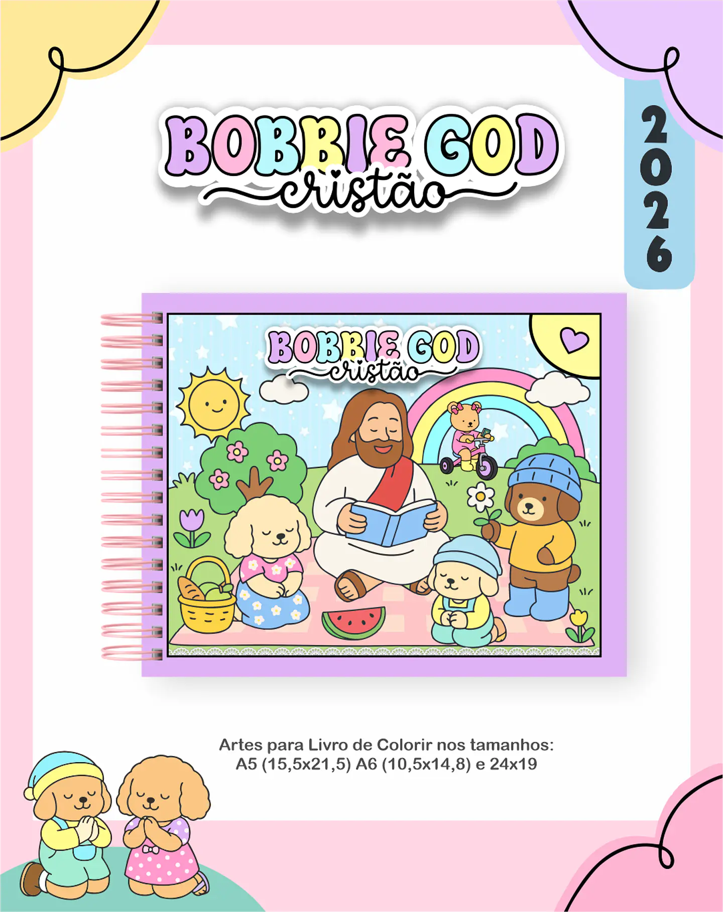 Arquivo Combo Escolar Bobbie God Cristão Menina - PAMELLA 4