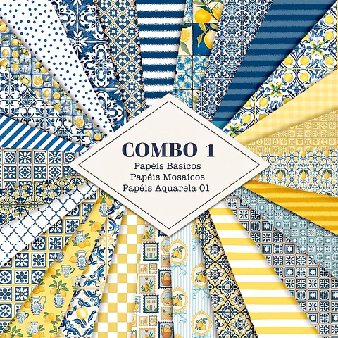 Kit Digital Summer Feelings Combo Papéis 01