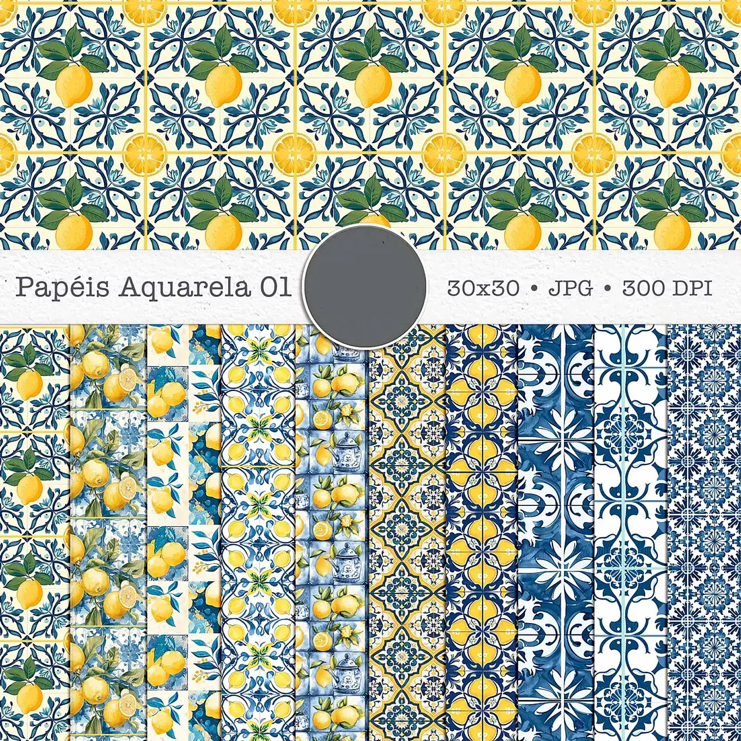 Kit Digital Summer Feelings Combo Papéis 01 3