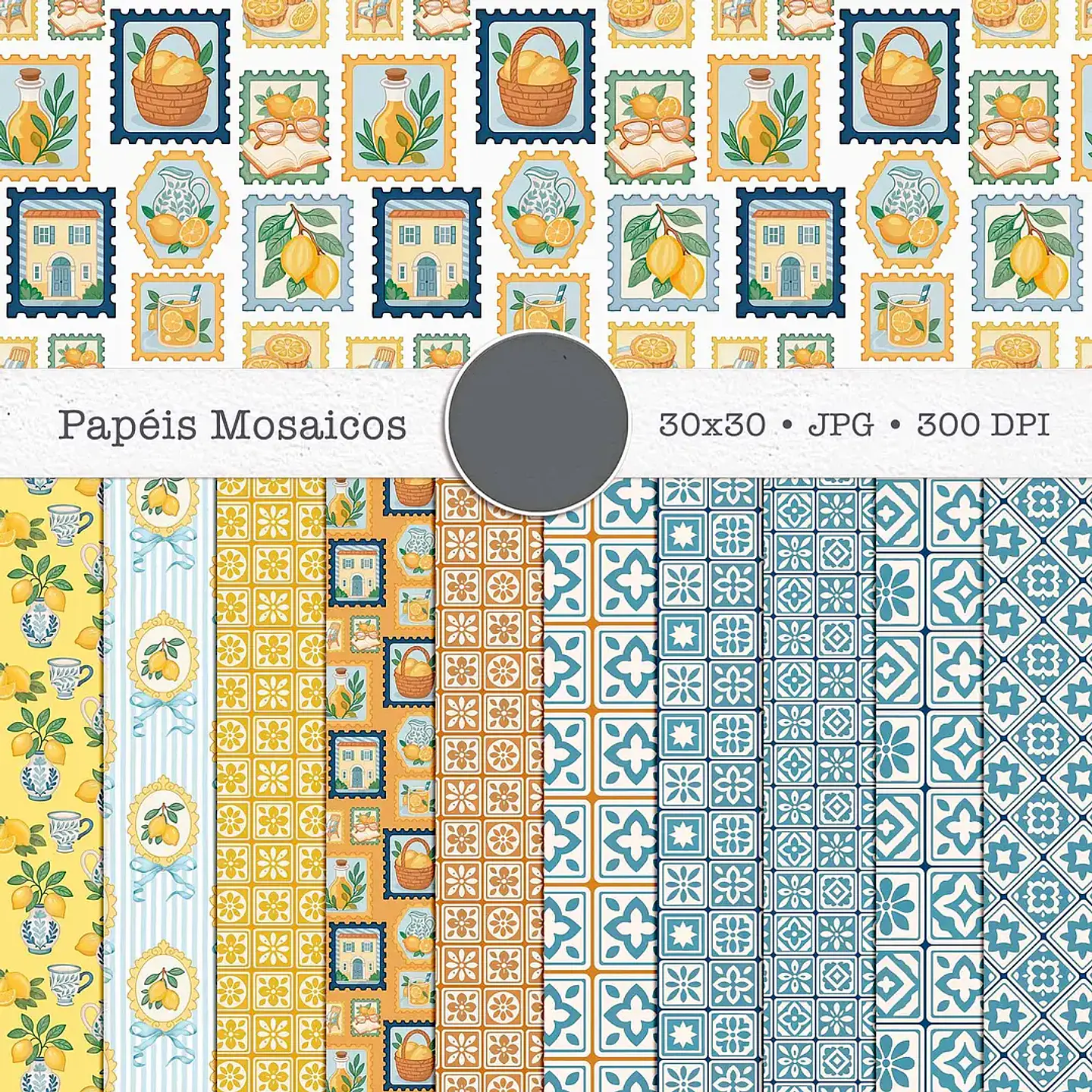 Kit Digital Summer Feelings Combo Papéis 01 5