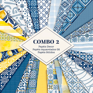 Kit Digital Summer Feelings Combo Papéis 02 - Tita