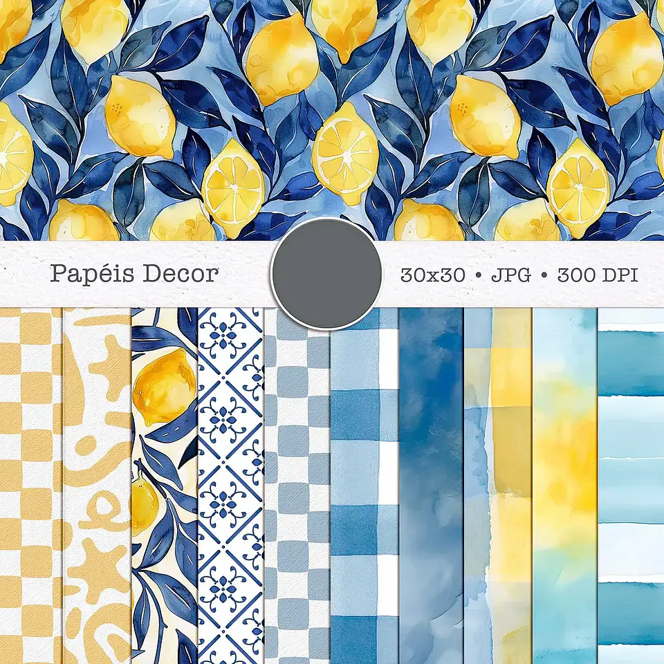 Kit Digital Summer Feelings Combo Papéis 02 - 1