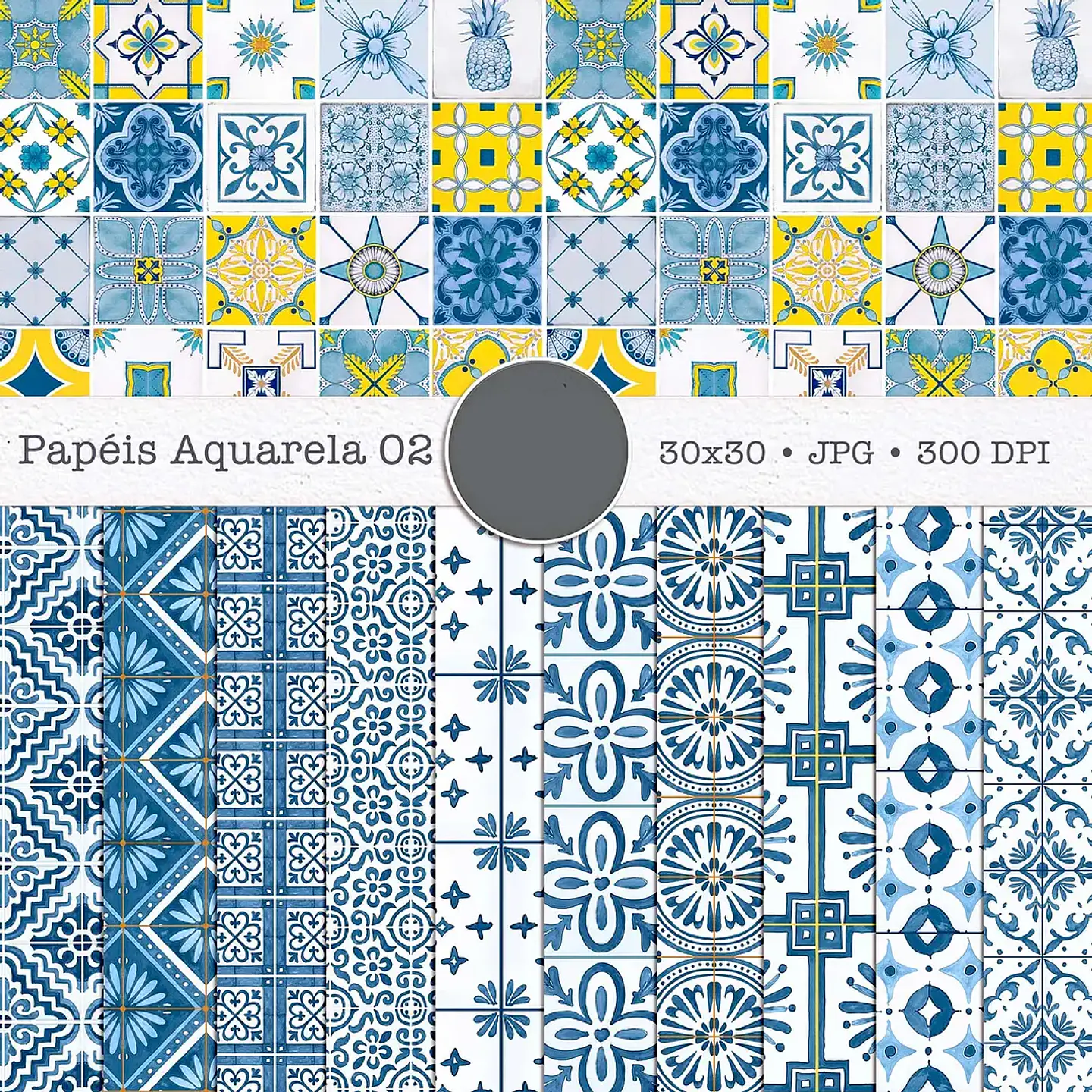 Kit Digital Summer Feelings Combo Papéis 02 - 3