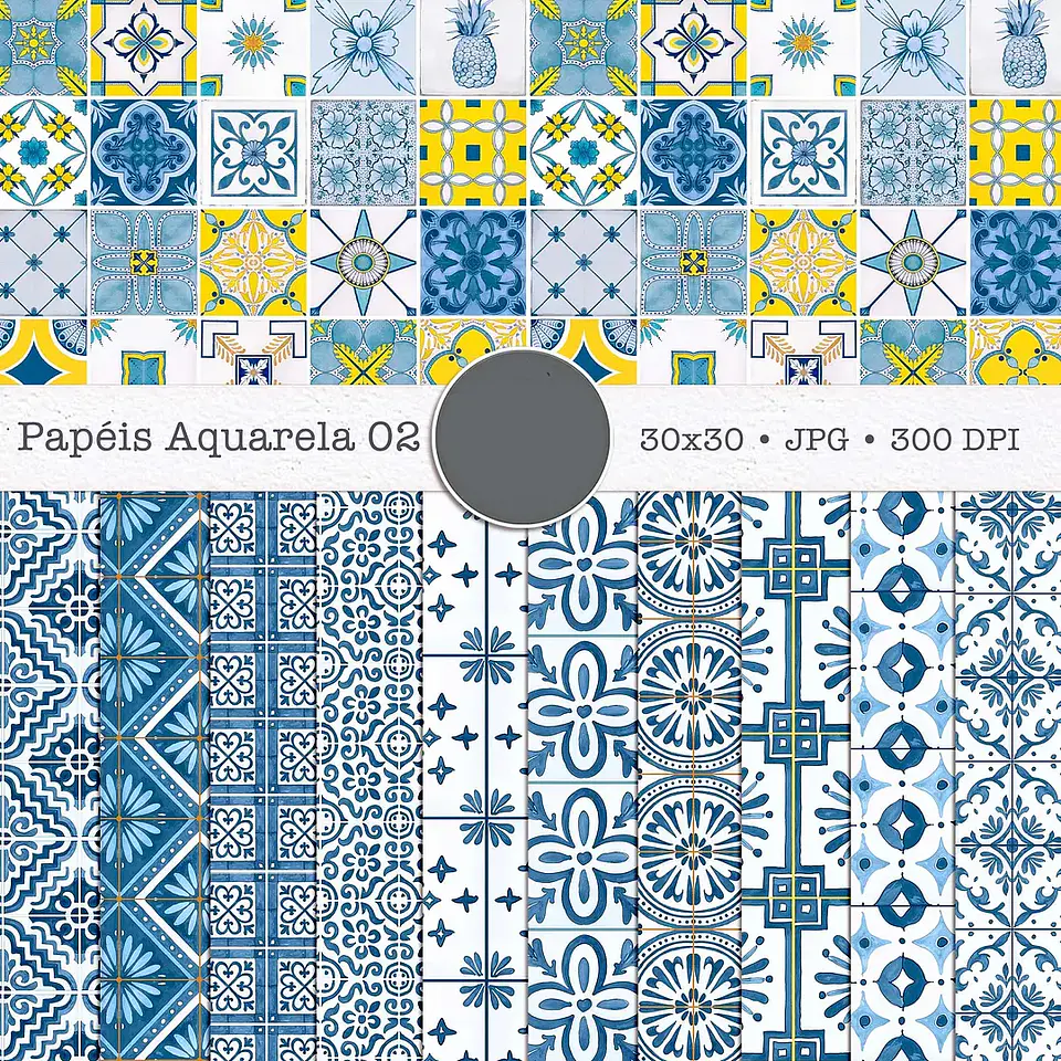 Kit Digital Summer Feelings Combo Papéis 02 - 3