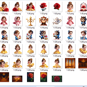 Kit Digital A Bela e a Fera Baby - MK