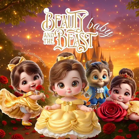 Kit Digital A Bela e a Fera Baby - MK