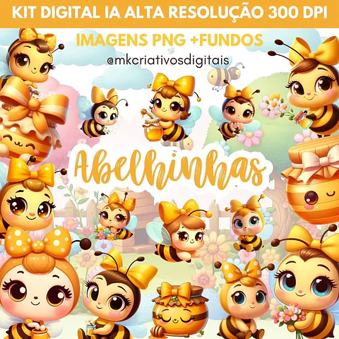 Kit Digital Abelhinhas - MK