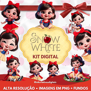 Kit Digital Branca de Neve Baby - MK