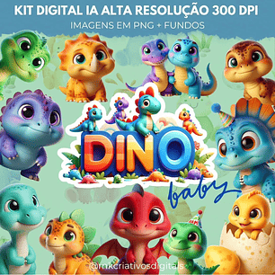 Kit Digital Dino Baby - MK