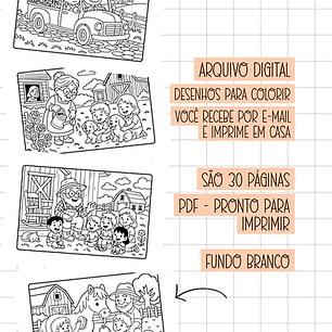 Arquivo Livro de Colorir Na Fazenda do Vovô - Amora Ateliê