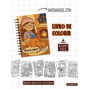 Arquivo Livro de Colorir Dias de Outono - Amora Ateliê