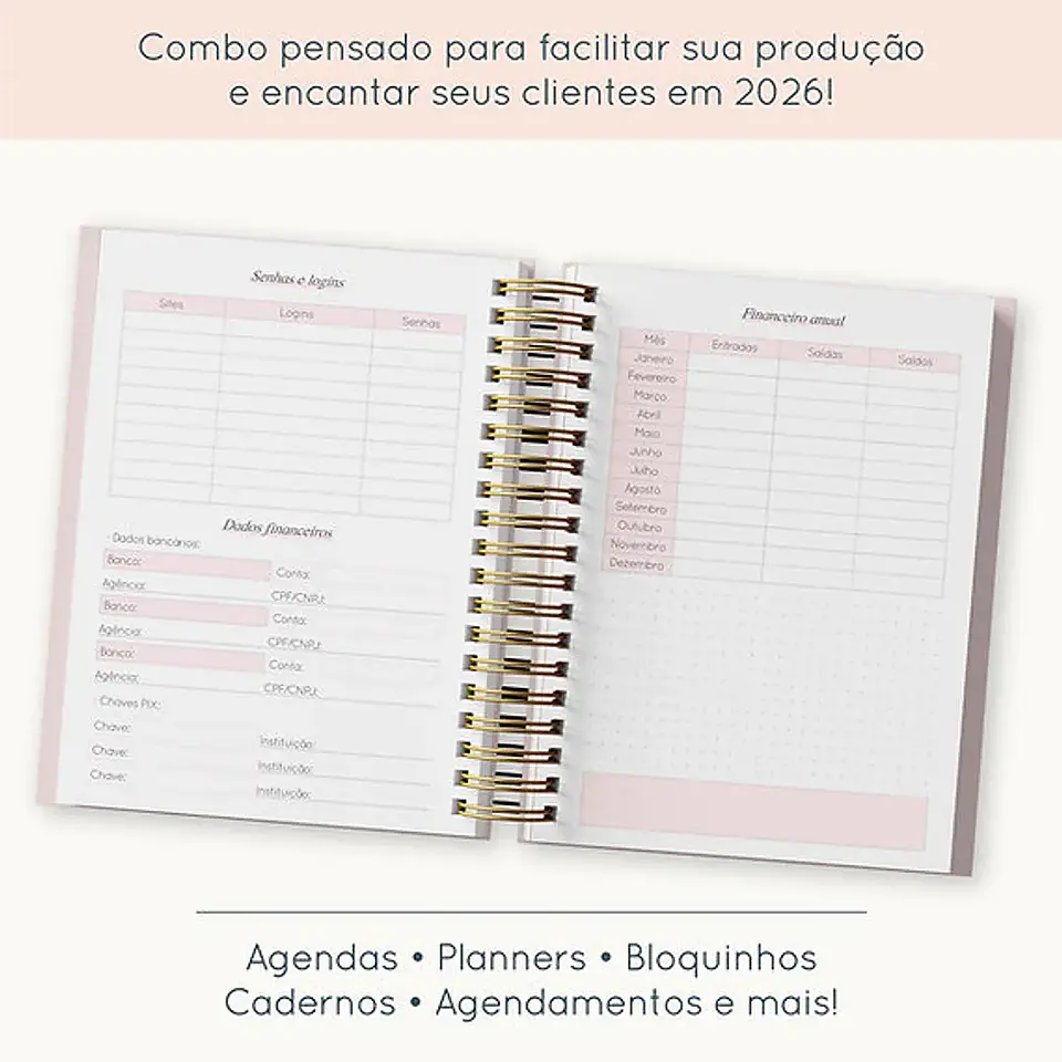 Arquivo Combo Encadernação 2026 - Papel Sorriso 2