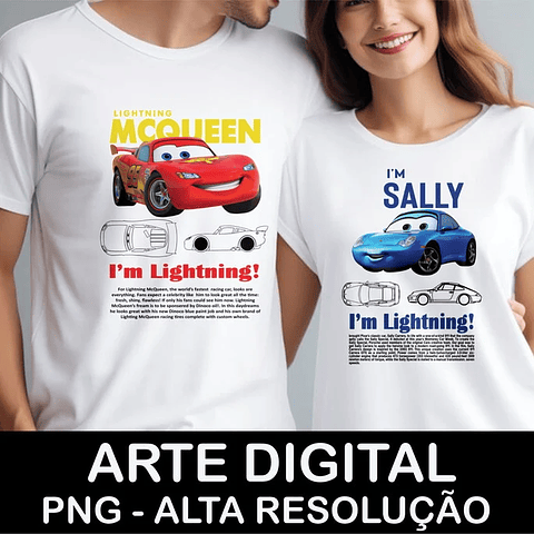Arquivo Camisa Carros Disney Mc Queen