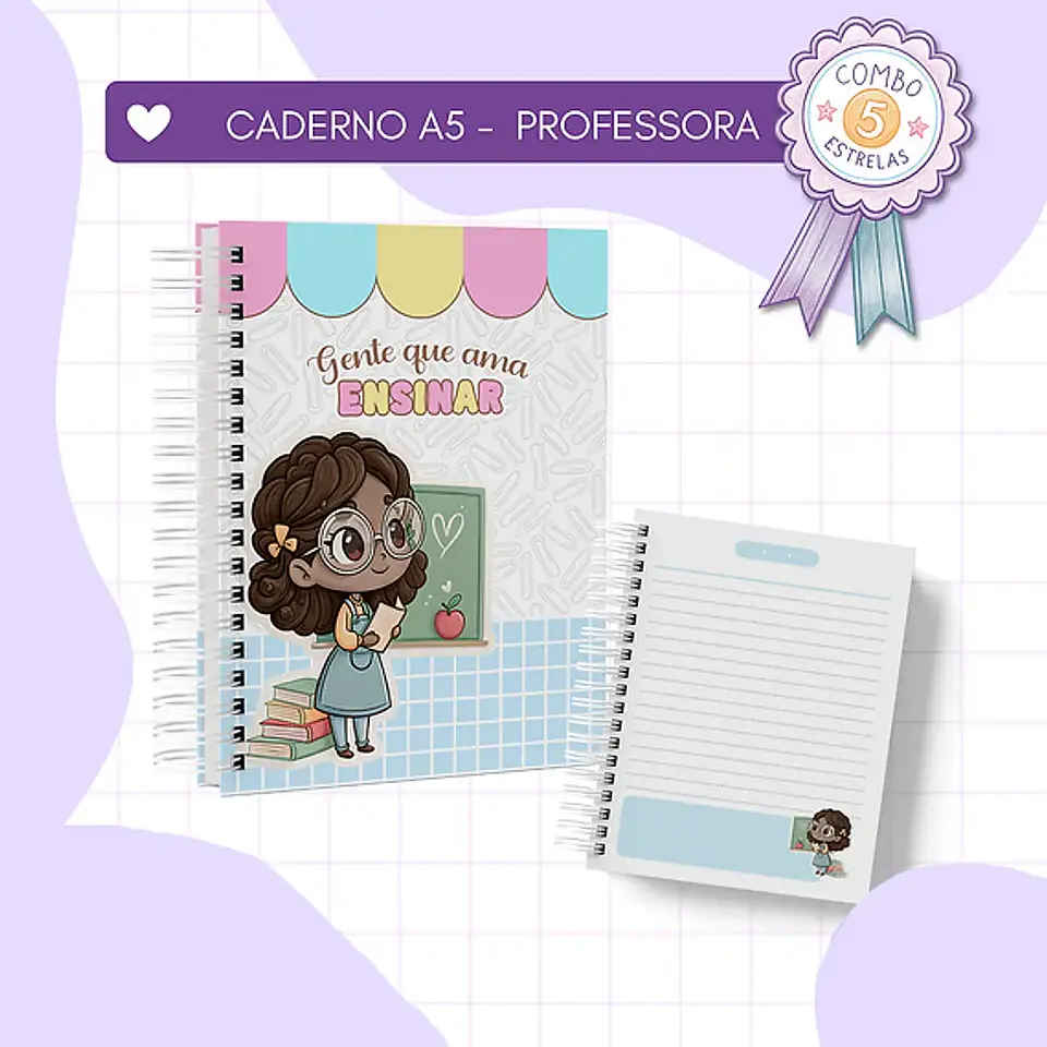 Arquivo Dia dos Professores Caderno A5 - Luminous 3
