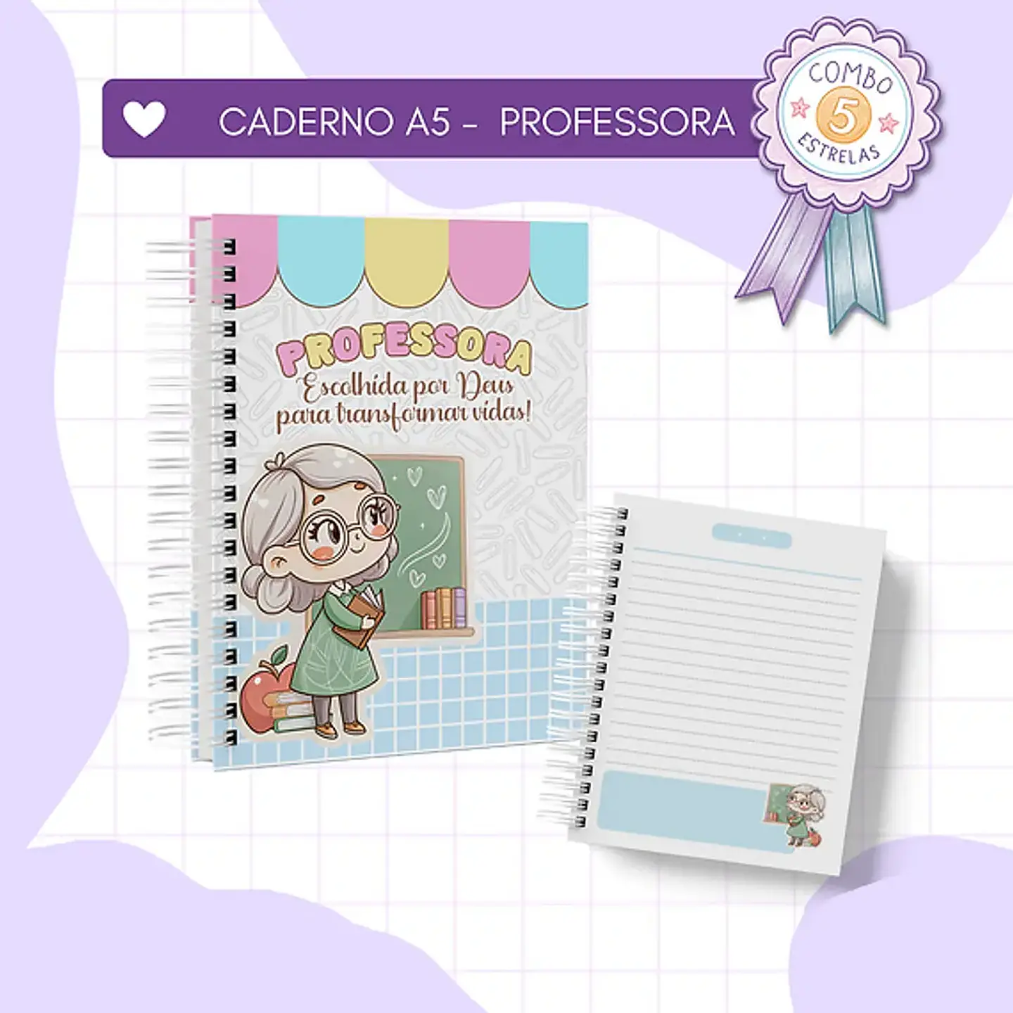 Arquivo Dia dos Professores Caderno A5 - Luminous 4