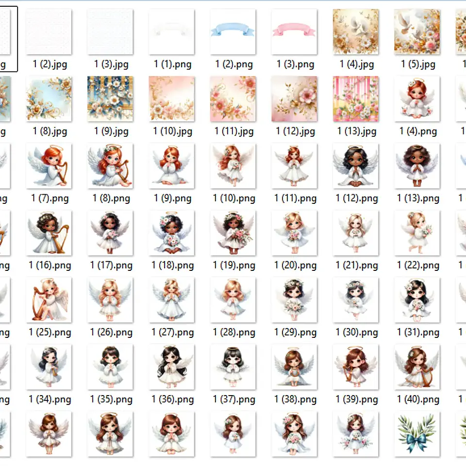 Kit Digital Anjinhos de Batismo - Que Fofura Clube 2