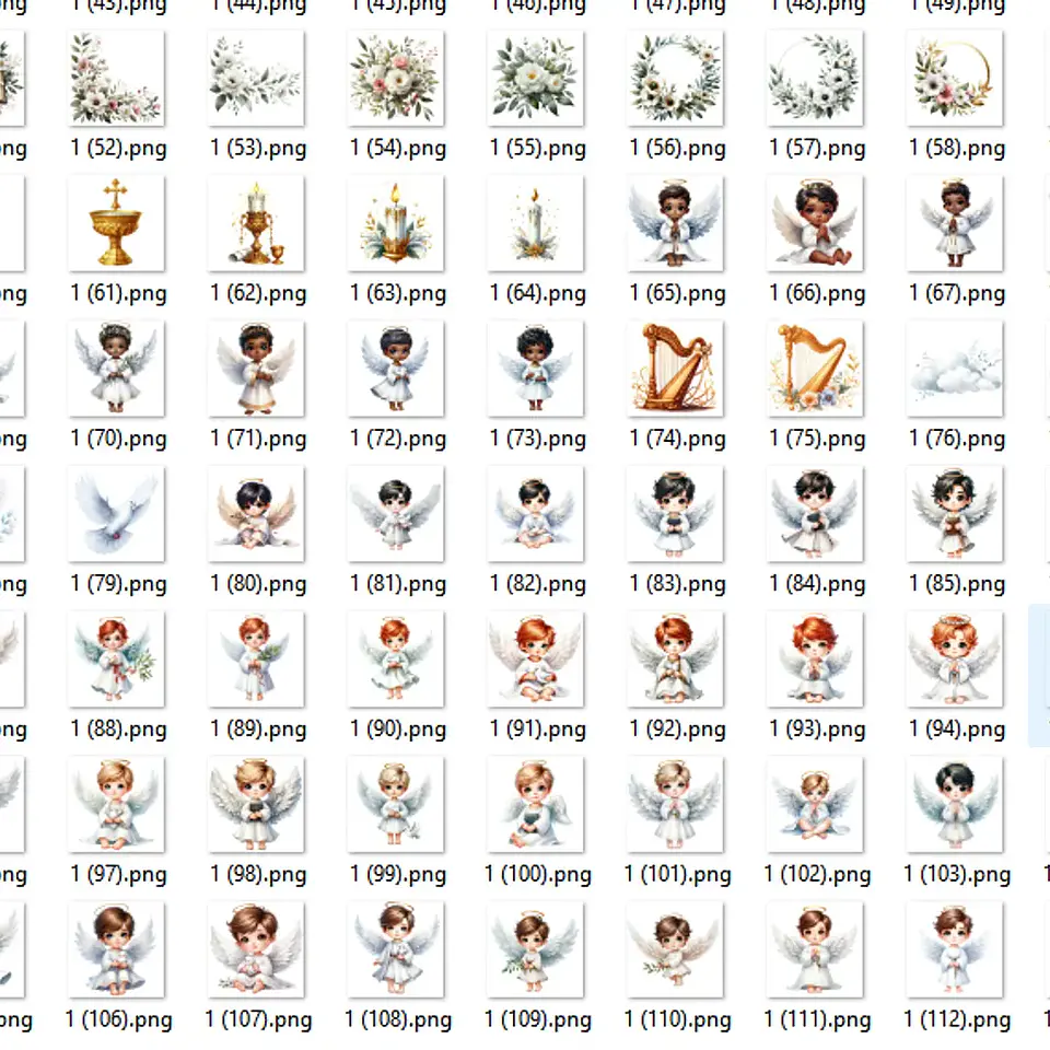 Kit Digital Anjinhos de Batismo - Que Fofura Clube 3