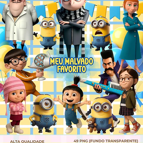 Kit Digital Meu Malvado Favorito - Que Fofura Clube