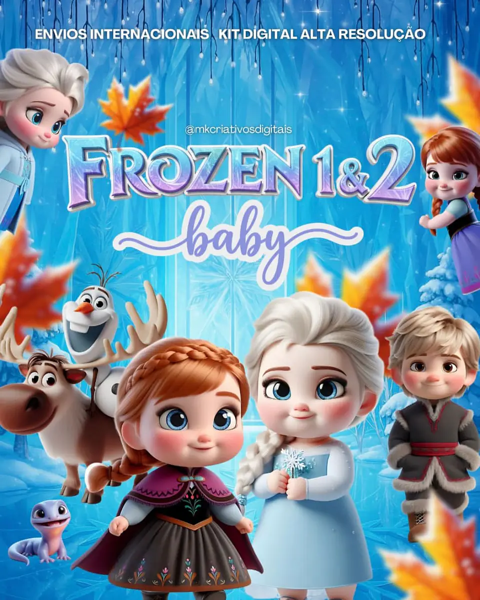 Kit Digital Frozen Baby - MK 1