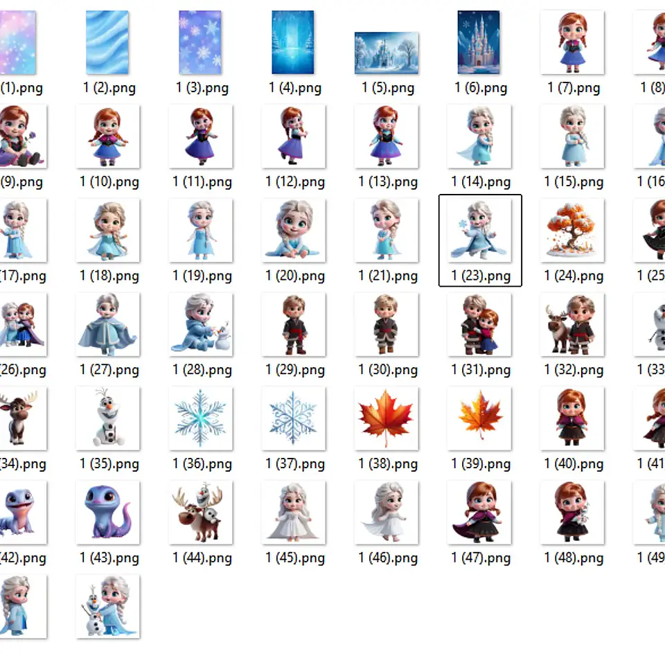 Kit Digital Frozen Baby - MK 2