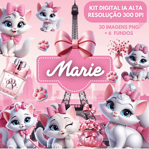 Kit Digital Gatinha Marie - MK