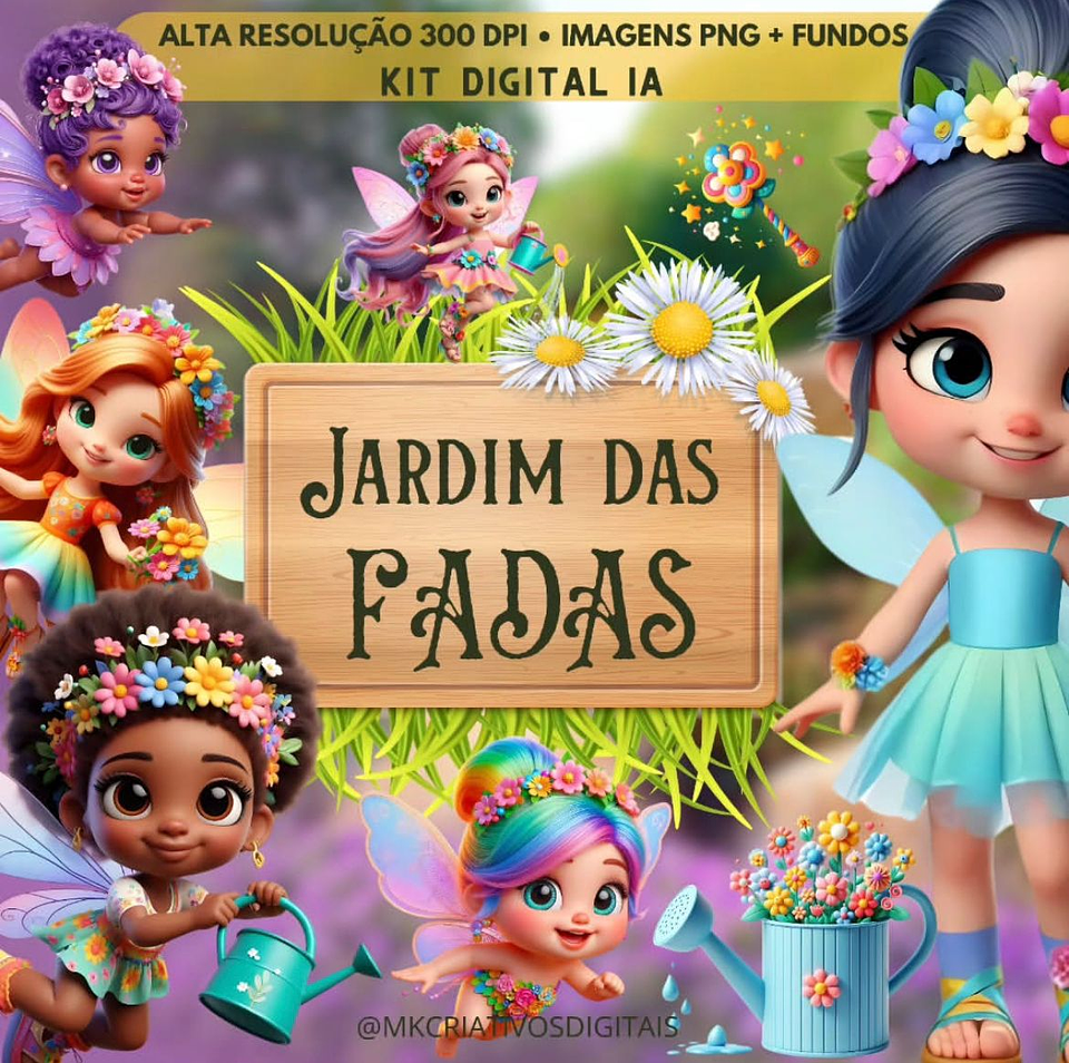 Kit Digital Jardim das Fadas - MK 1