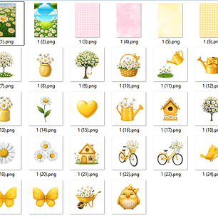 Kit Digital Jardim de Margaridas - MK