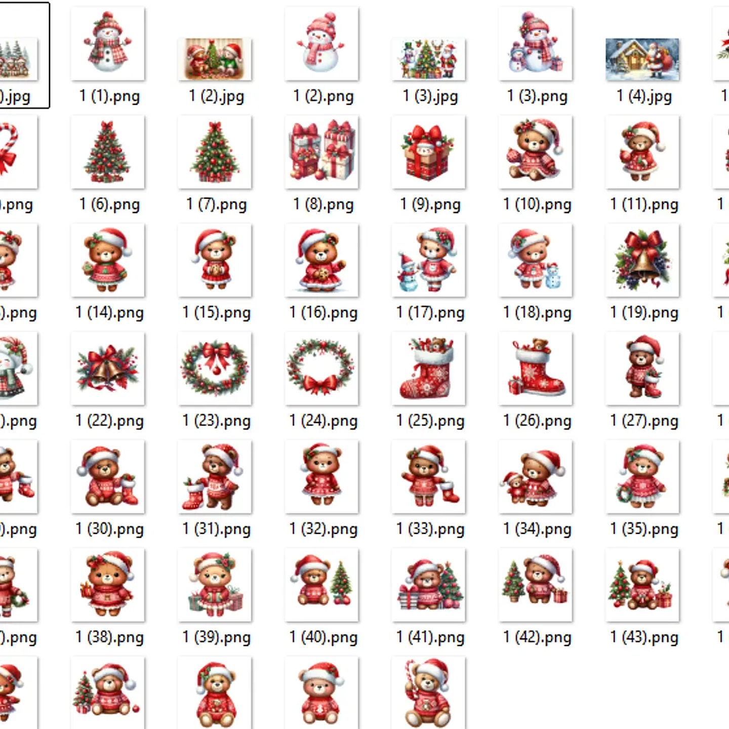 Kit Digital Natal dos ursinhos - MK 2