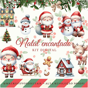 Kit Digital Natal encantado - MK
