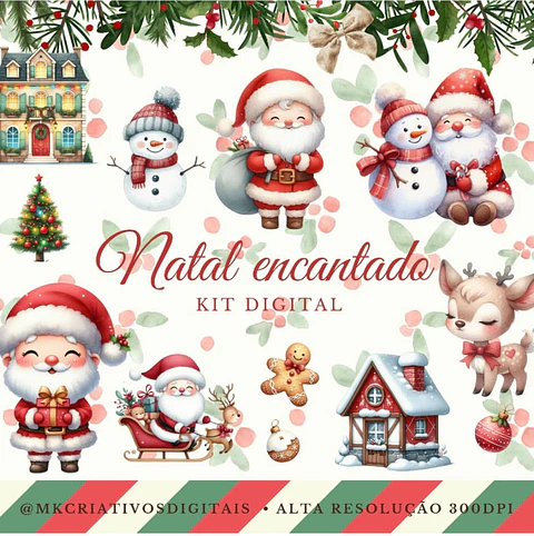 Kit Digital Natal encantado - MK