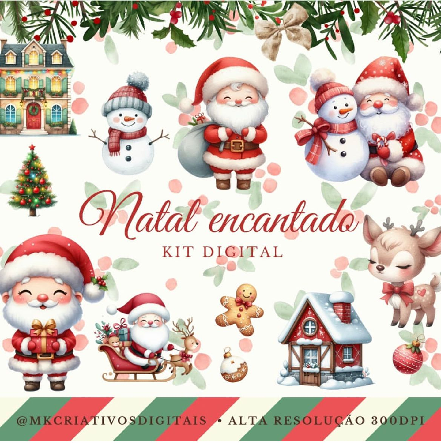 Kit Digital Natal encantado - MK 1