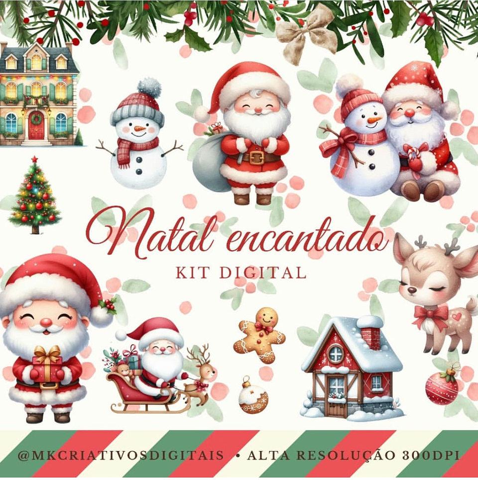 Kit Digital Natal encantado - MK 1