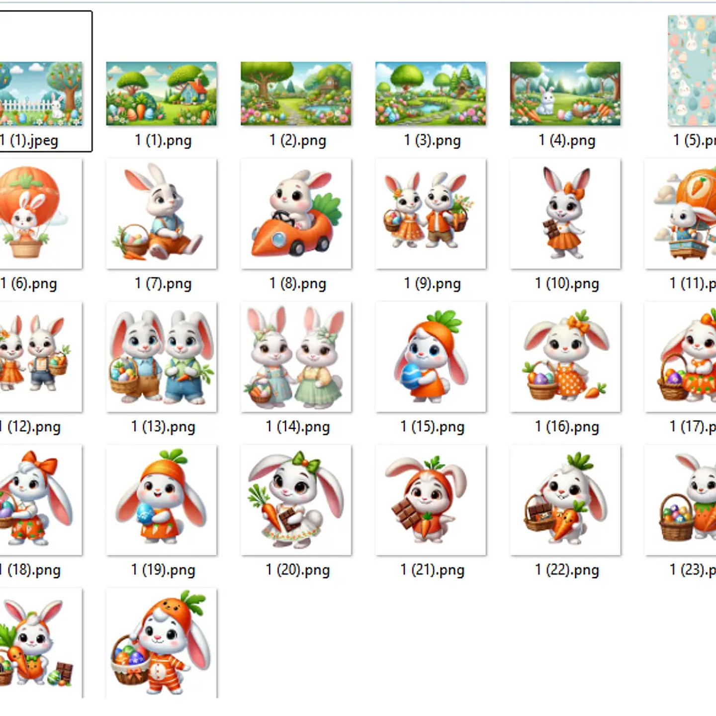 Kit Digital Páscoa dos Coelhinhos - MK 2