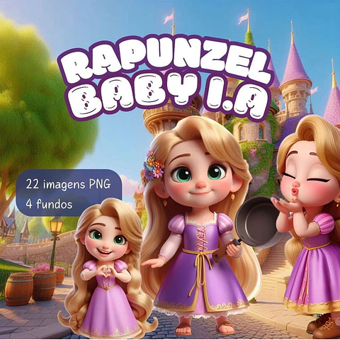 Kit Digital Rapunzel Baby I.A - MK