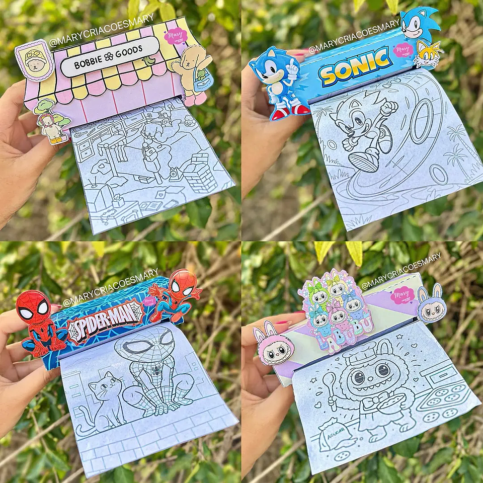 Arquivo Caixa Rolo Para Colorir - Mary Criações 1