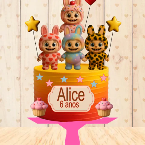 Arquivo Topo de Bolo Labubu