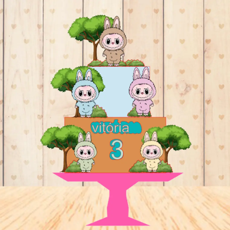 Arquivo Topo de Bolo Labubu 1