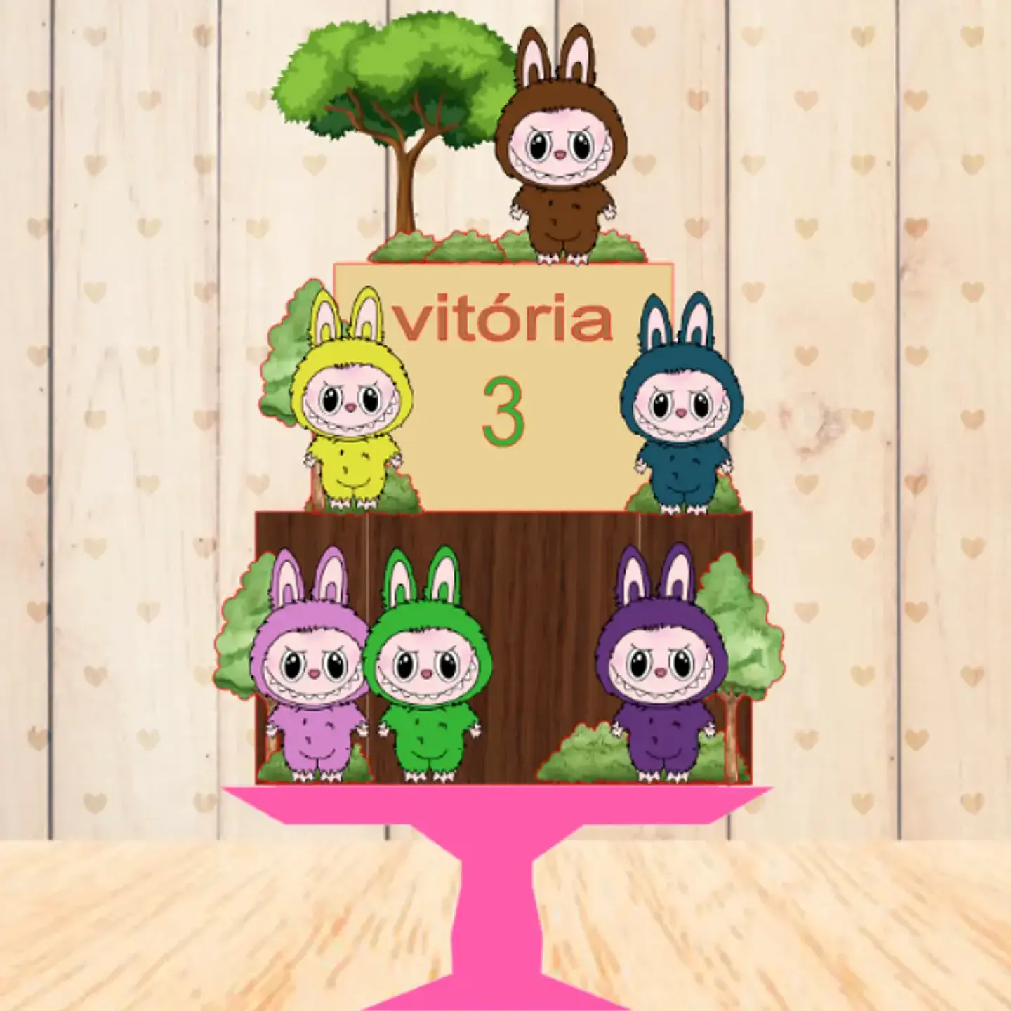 Arquivo Topo de Bolo Labubu 1