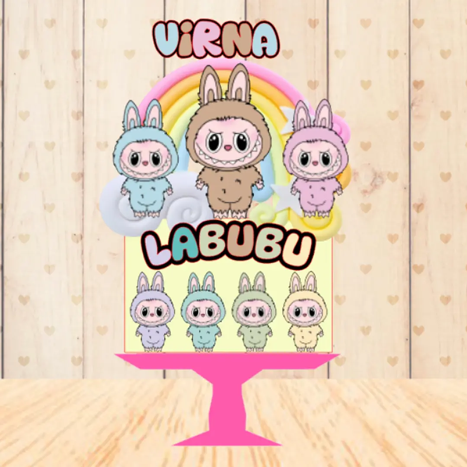 Arquivo Topo de Bolo Labubu 1