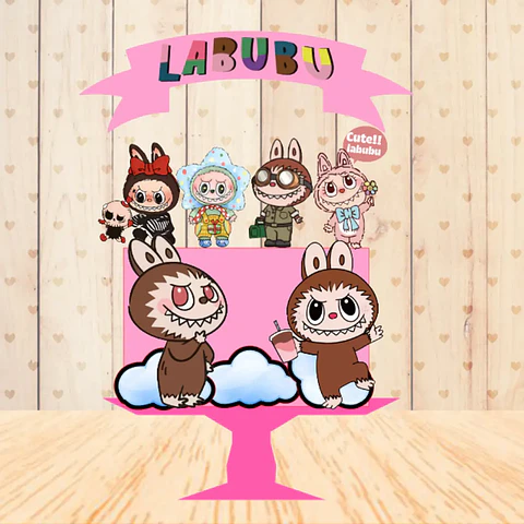 Arquivo Topo de Bolo Labubu