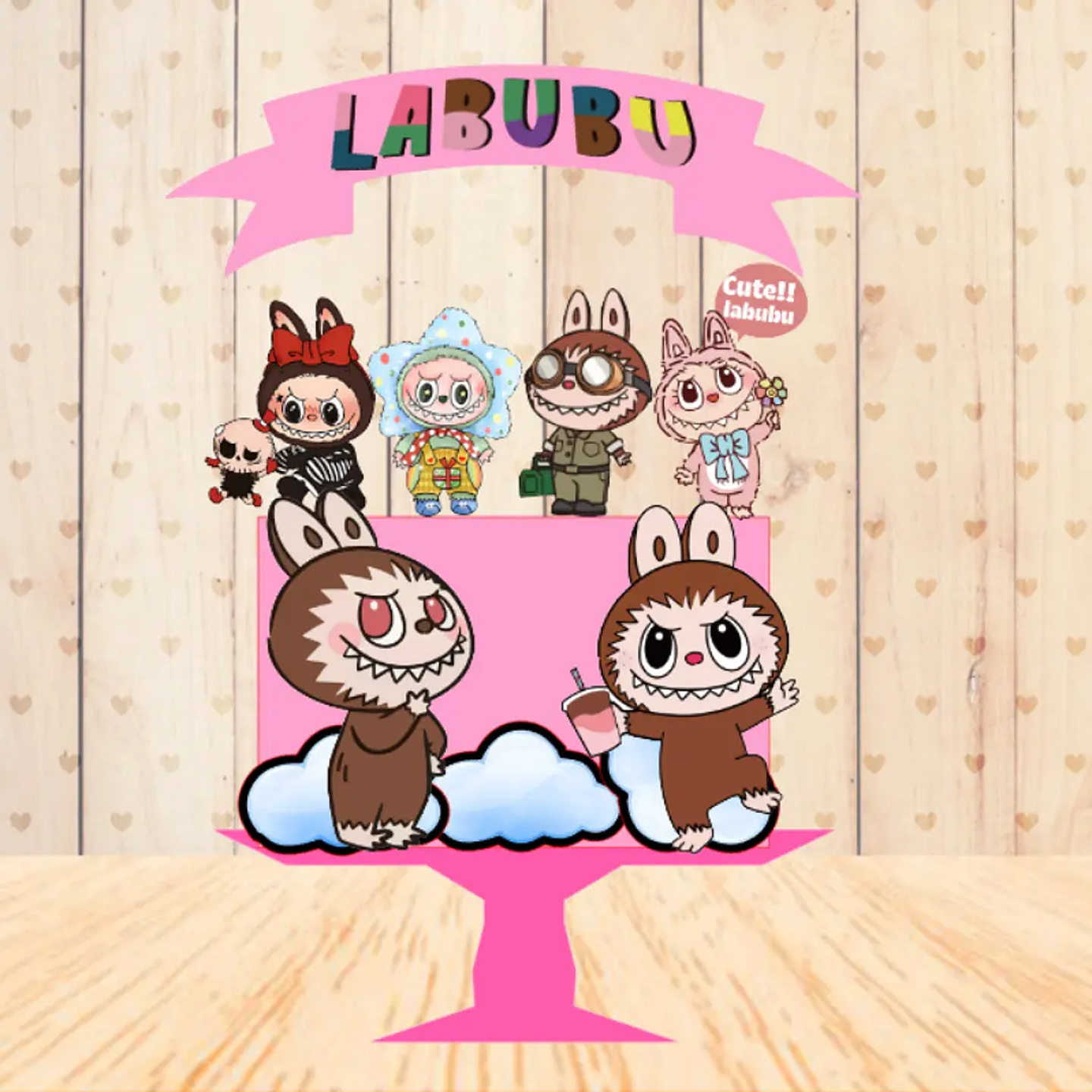 Arquivo Topo de Bolo Labubu 1