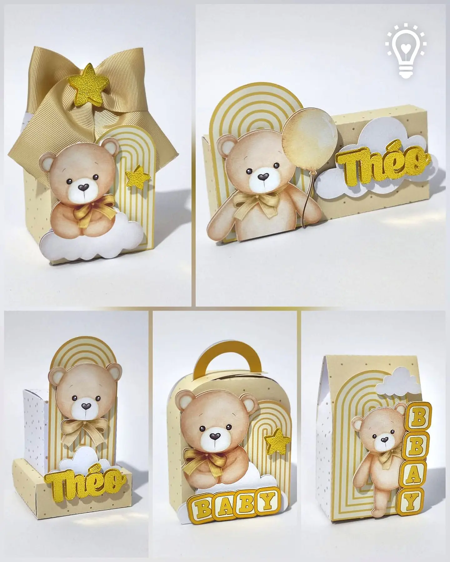 Arquivo de Corte Ursinhos Bege 1