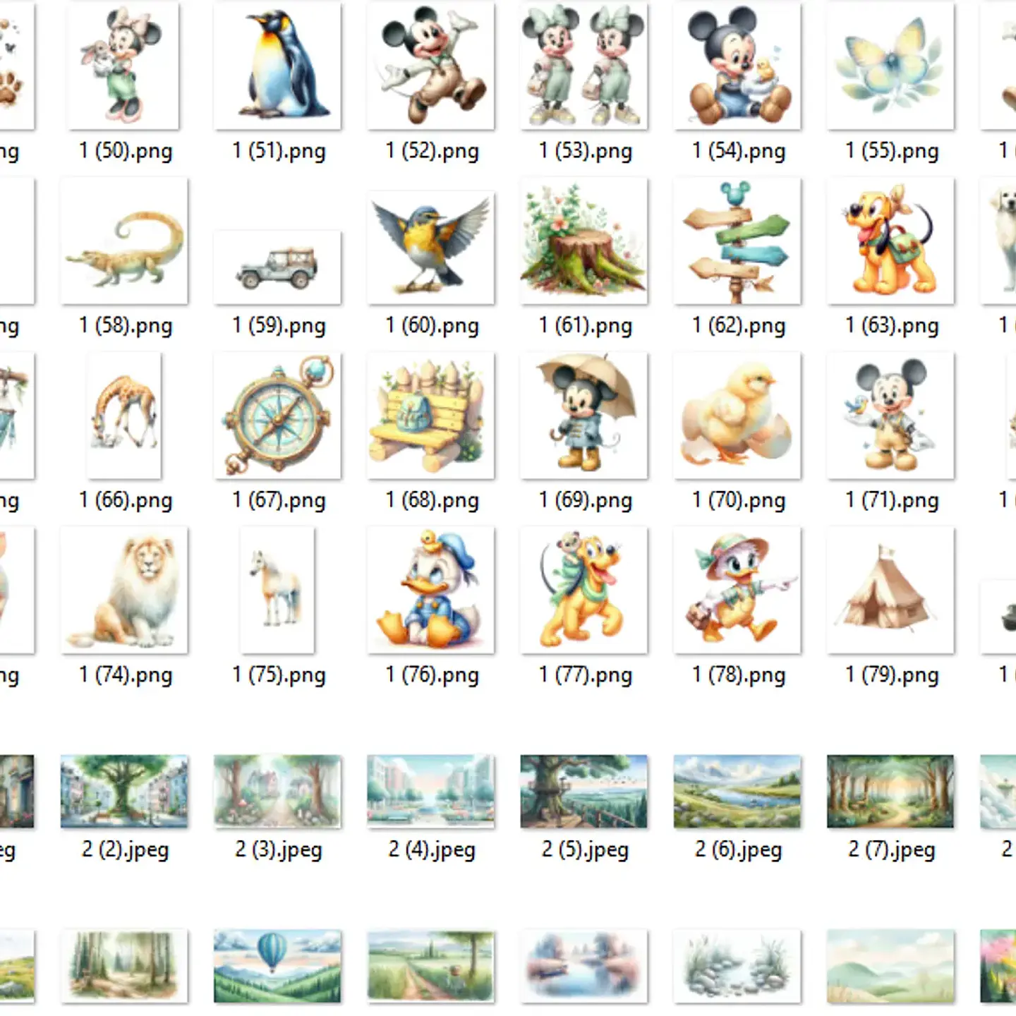 Kit Digital Disney e os Animais - Ilustradeb 2