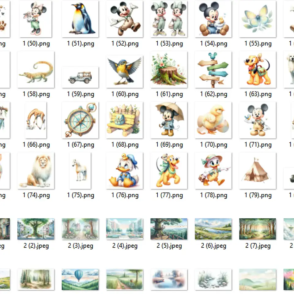 Kit Digital Disney e os Animais - Ilustradeb 2