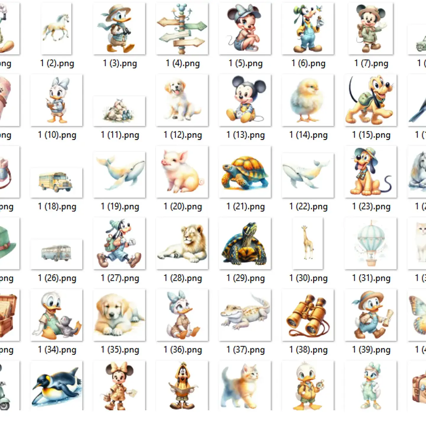 Kit Digital Disney e os Animais - Ilustradeb 3