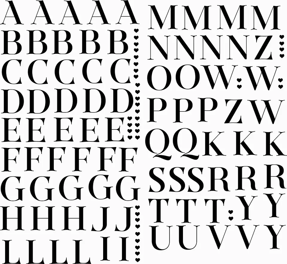 Arquivo Caneca DTF UV Alfabeto Completo em Preto - Caneca Básica 1